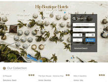 Tablet Screenshot of hipboutiquehotels.com